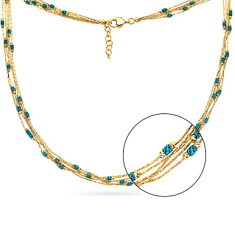 Колье Francelli из желтого золота (арт. 351581жг)