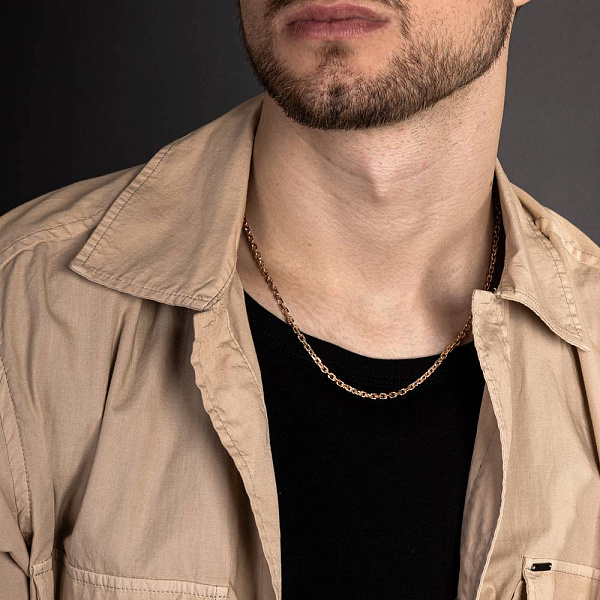 Цепочка из красного золота Якорного плетения (арт. ц306222) – изображение 2