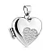 Срібний кулон Серце під фотографію з розсипом фіанітів (арт. 7503/4618) – зображення 2