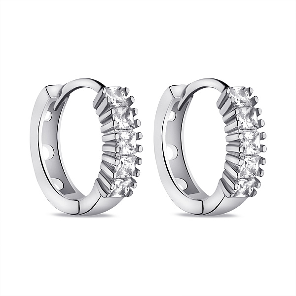 Серебряные серьги с фианитами (арт. 7502/9515) – изображение 1