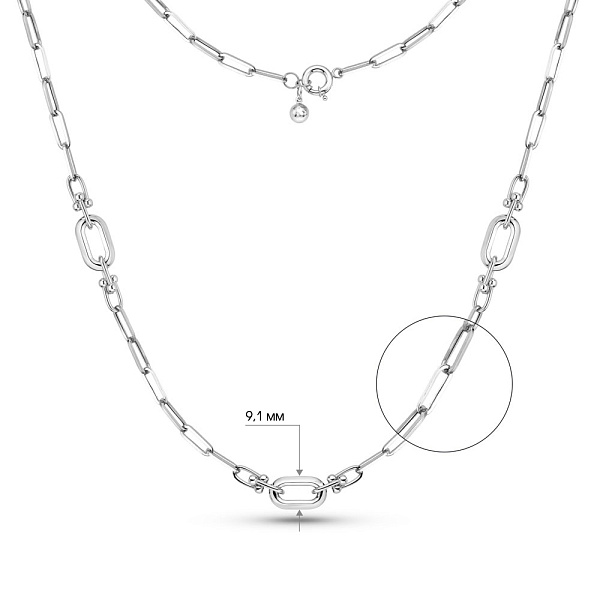 Колье из белого золота (арт. 352441б) – изображение 3