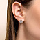 Серьги из красного золота с фианитами (арт. 1091447/10) – изображение 2