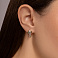 Серьги из красного золота Змея с фианитами (арт. 1092106з) – изображение 2
