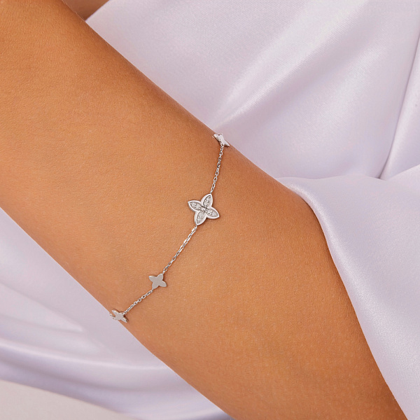 Золотий браслет з діамантами (арт. 4190397202) – зображення 2