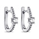 Серебряные серьги с фианитами (арт. 7502/9802) – изображение 1