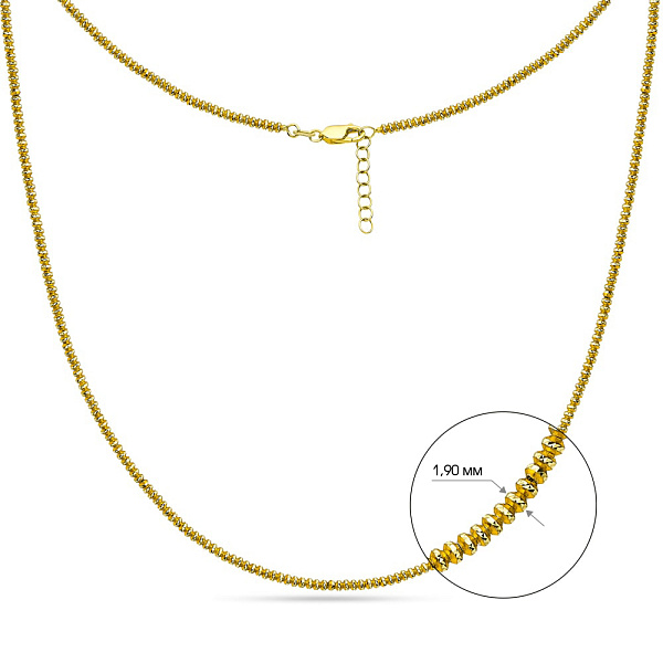 Колье Francelli из желтого золота (арт. 351980ж) – изображение 2