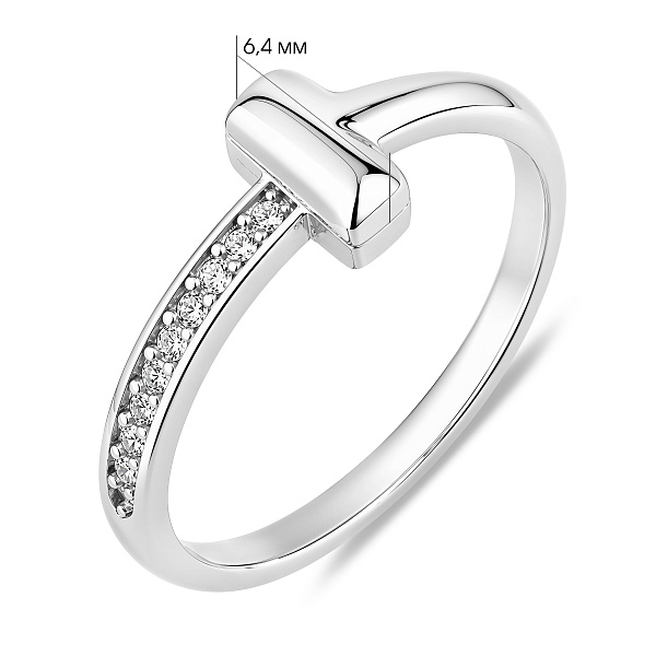 Серебряное кольцо с фианитами (арт. 7501/8823) – изображение 2