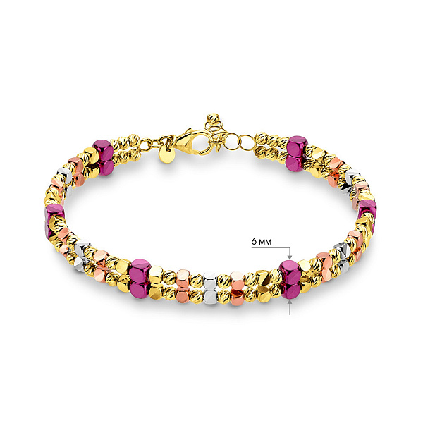 Браслет из желтого золота Francelli (арт. 326330жкбмлн) – изображение 5