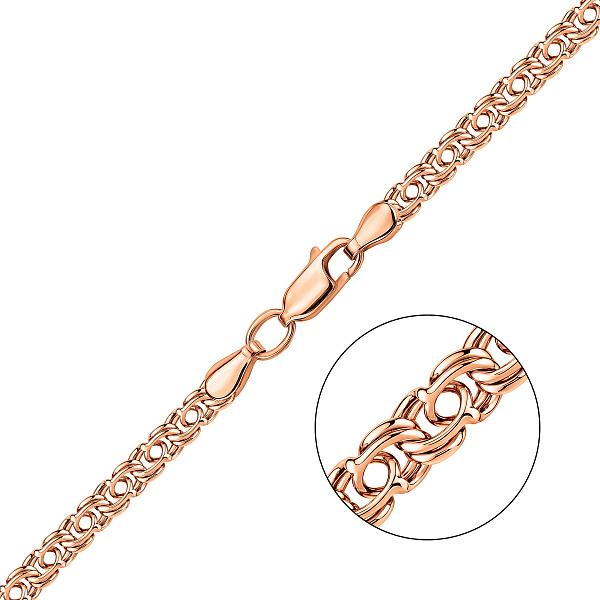 Цепочка из красного золота плетения Козацкий бисмарк (арт. цр30205-055) – изображение 1