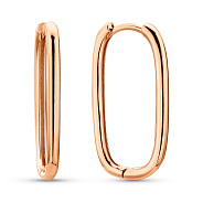 Золотые серьги без камней (арт. С-АНГ2-10)