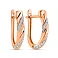 Серьги из красного золота с бриллиантами (арт. С011600010) – изображение 1