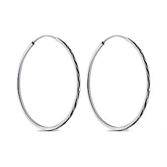 Серебряные серьги без камней (арт. 7502/9824/45)