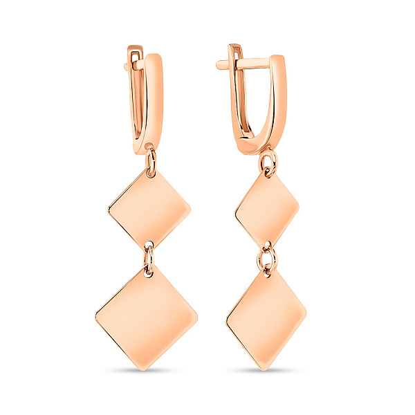 Серьги золотые с длинными подвесками (арт. 108634) – изображение 1