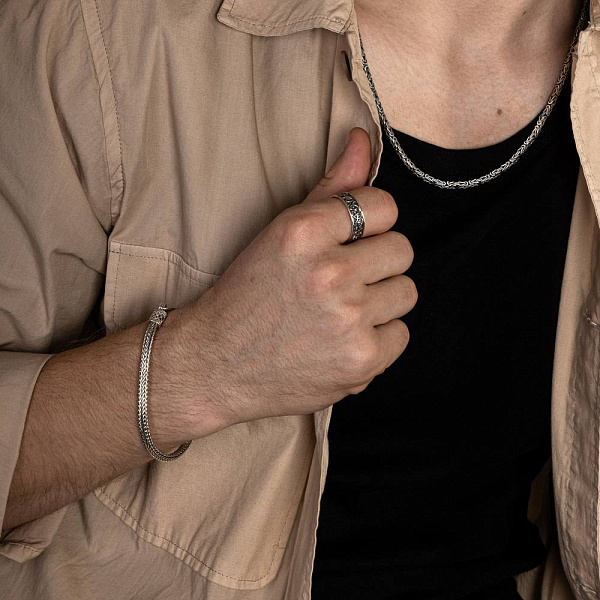 Каблучка зі срібла з орнаментом (арт. 7901/1685) – зображення 5