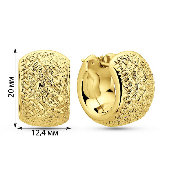 Серьги из желтого золота Francelli (арт. 1091878/15ж) – изображение 4