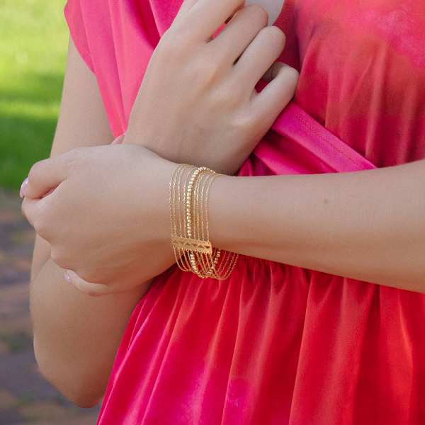 Браслет Francelli из желтого золота (арт. 3261044ж) – изображение 6