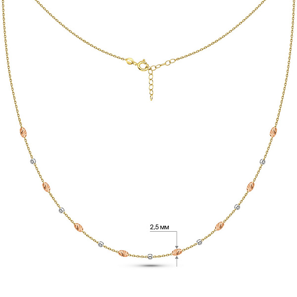 Золотое колье (арт. 352764жкб) – изображение 3