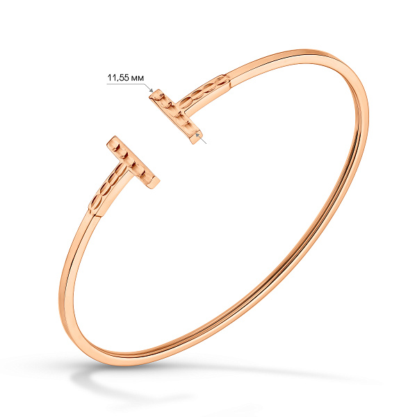 Браслет из красного золота (арт. 340159а) – изображение 2