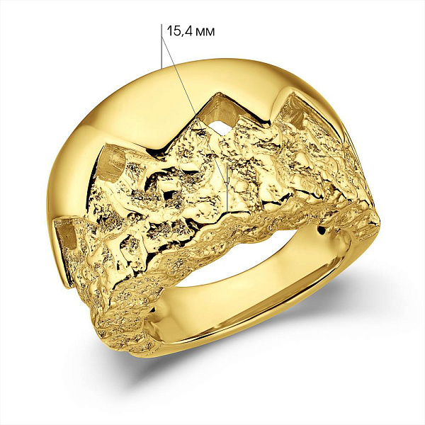 Массивное кольцо из желтого золота Francelli (арт. е156647ж) – изображение 6