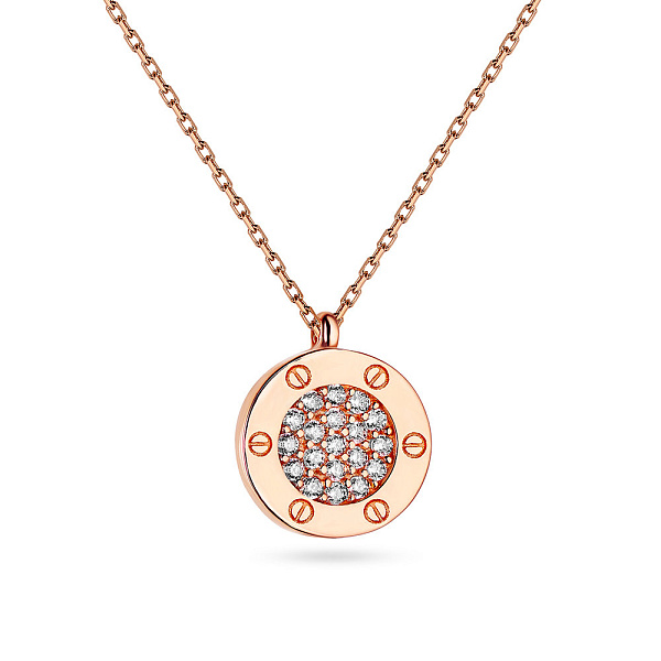 Кольє з золота з білими фіанітами (арт. 351569) – зображення 1