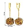 Золотые серьги с подвесками Francelli (арт. 106836жкр) – изображение 2
