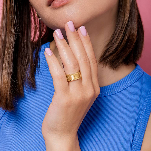 Кольцо из желтого золота (арт. 156357ж) – изображение 3