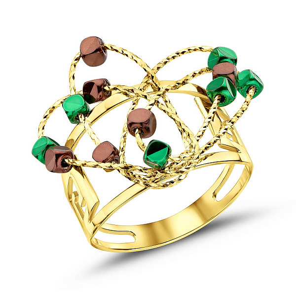 Кольцо из желтого золота Francelli (арт. 156125жзкр) – изображение 1