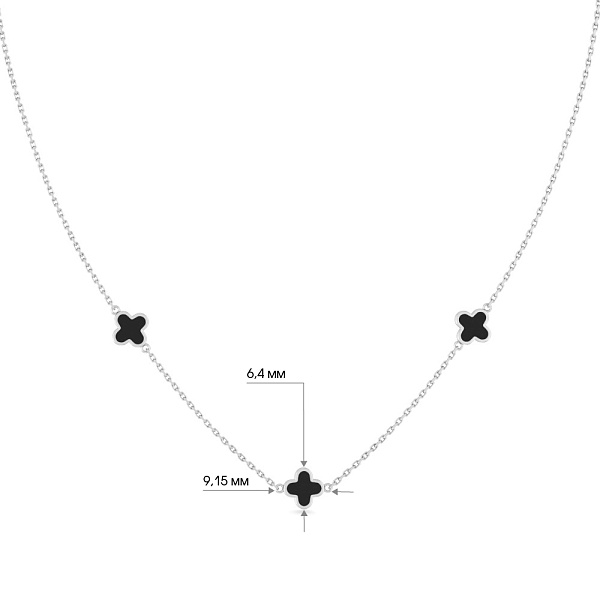 Золоте кольє з емаллю (арт. 361211беч) – зображення 2