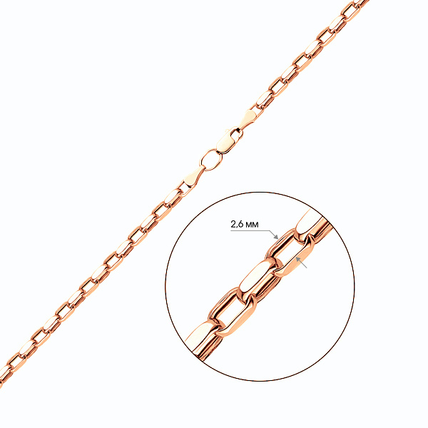 Золотая цепочка Якорного плетения (арт. 307005) – изображение 2
