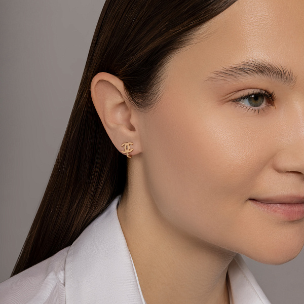 Сережки з червоного золота (арт. 106849) – зображення 3