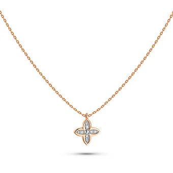 Кольє з червоного золота з діамантами (арт. 7190397201)