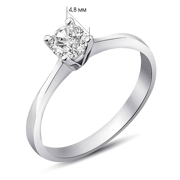 Серебряное кольцо с фианитом (арт. 7501/8157) – изображение 2