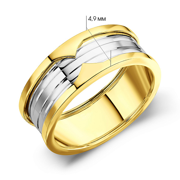 Золота каблучка (арт. 156052жб) – зображення 2