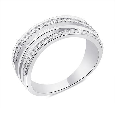 Серебряное кольцо с фианитами (арт. 7501/6194)