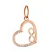 Підвіс з червоного золота з фіанітами  (арт. 424548) – зображення 1