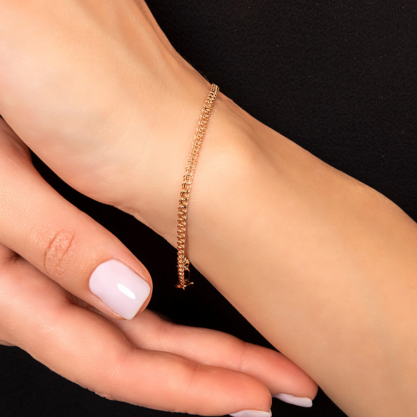 Золотой браслет плетения Бисмарк (арт. ц310301) – изображение 2