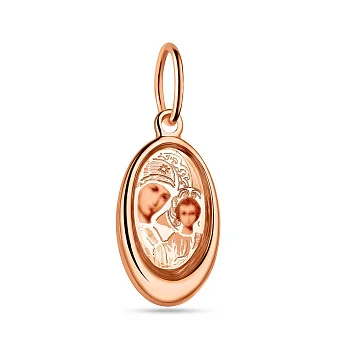 Золотая ладанка "Богородица" (арт. 404300К)