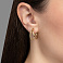 Золотые серьги-кольца без камней (арт. 1091894/20ж) – изображение 2