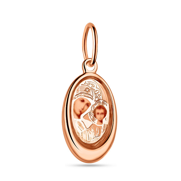 Золота ладанка "Богородиця" (арт. 404300К) – зображення 1