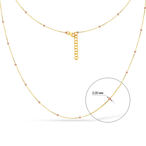 Золотое колье Francelli (арт. 351331жк) – изображение 5