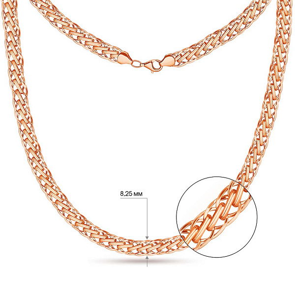 Кольє з червоного золота (арт. 351191) – зображення 3