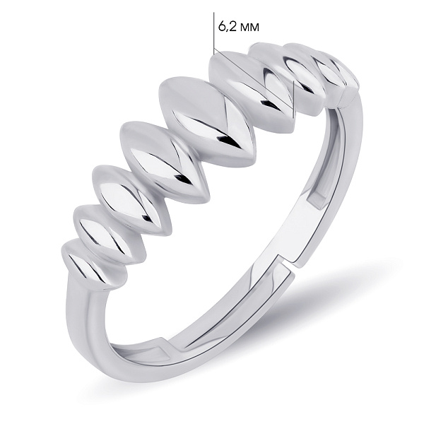 Кольцо из серебра без камней (арт. 7501/6053) – изображение 2