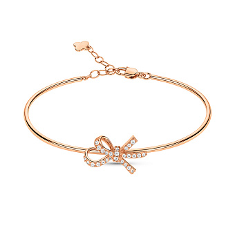 Золотой браслет Бантик с бриллиантами (арт. Б011828040)