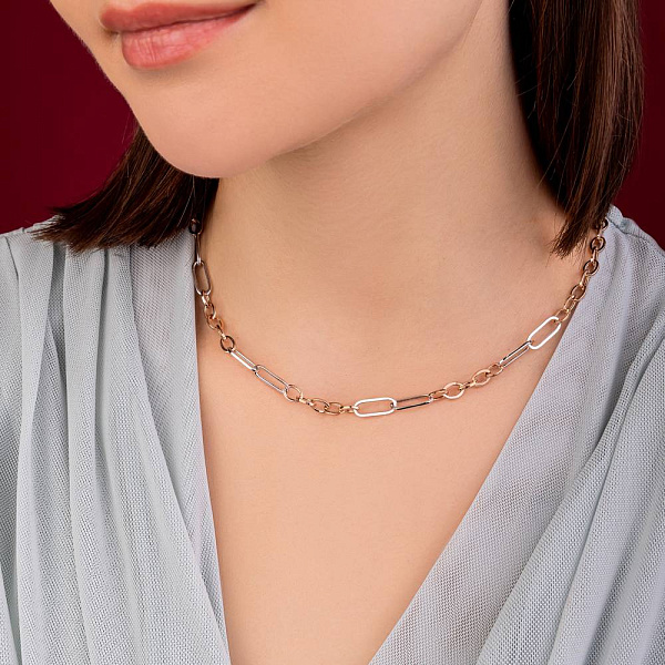 Кольє з червоного і білого золота (арт. 352467кб) – зображення 2