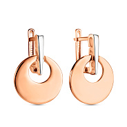 Золотые серьги без камней (арт. 105828кб)