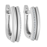 Золоті сережки з фіанітами (арт. 111017б)