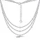 Срібне багатошарове кольє (арт. 7507/2219) – зображення 2