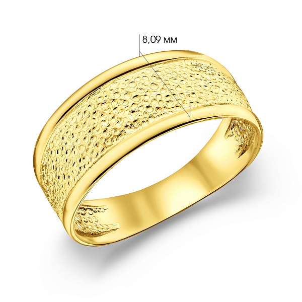 Кольцо из желтого золота (арт. 156271ж) – изображение 3