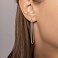 Серьги из белого золота (арт. 1091609/50б) – изображение 2
