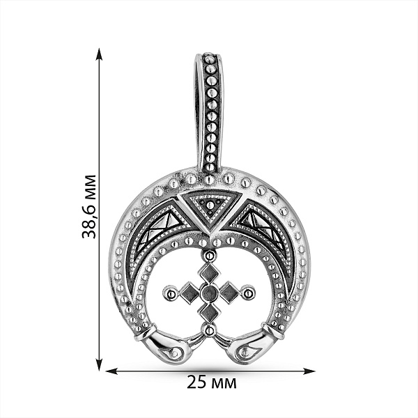 Срібний кулон-амулет Лунниця (арт. 7903/2401) – зображення 2